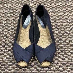 Ralph Lauren Navy Wedges